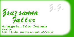 zsuzsanna faller business card